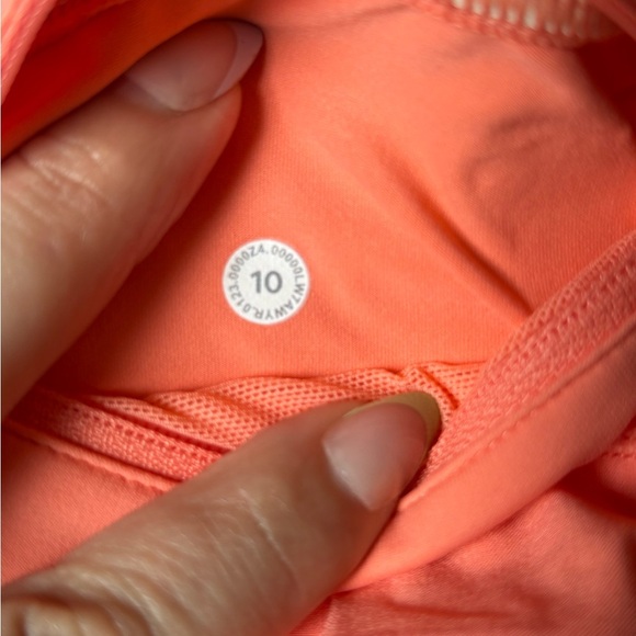 Lululemon Speed Up Low-Rise Lined Short 2.5" Sunny Coral Women's Size 10 NWT - Picture 4 of 4